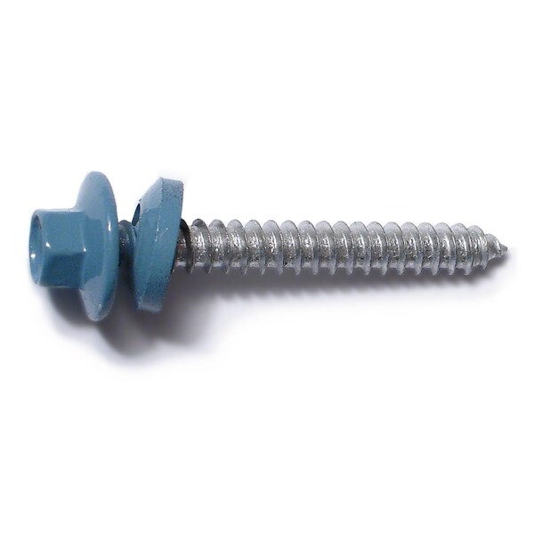 Buildright Self-Drilling Screw, #10 x 1-1/2 in, Painted Steel Flange Hex Head External Hex Drive, 86 PK 09561 - main